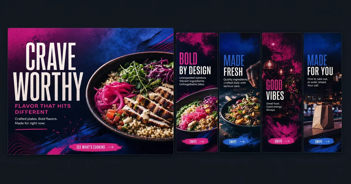 Restaurant Meta paid social: creative testing frameworks (teaser)
